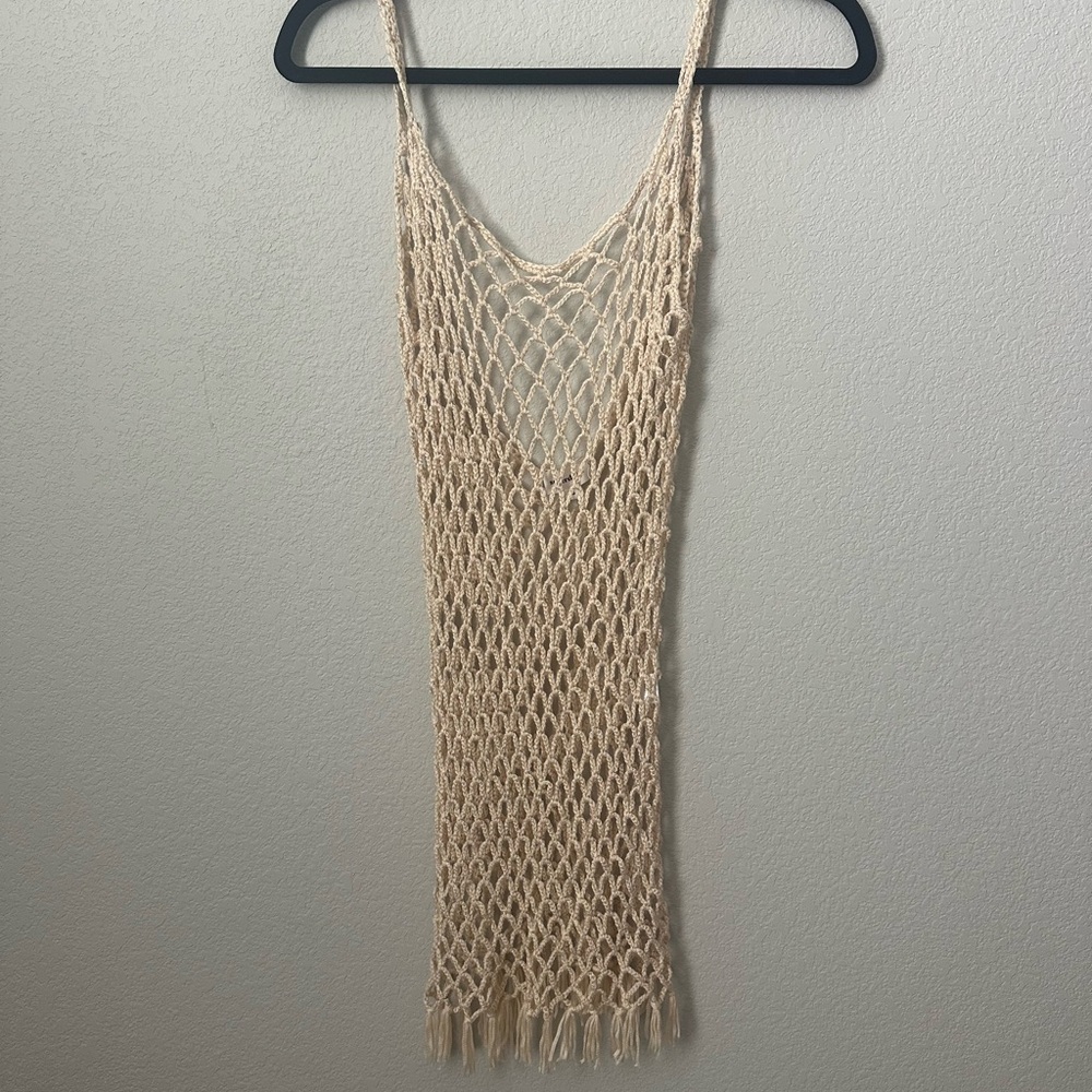 Superdown Alana Open Knit Dress in Toast - Size XS - Picture 5 of 6